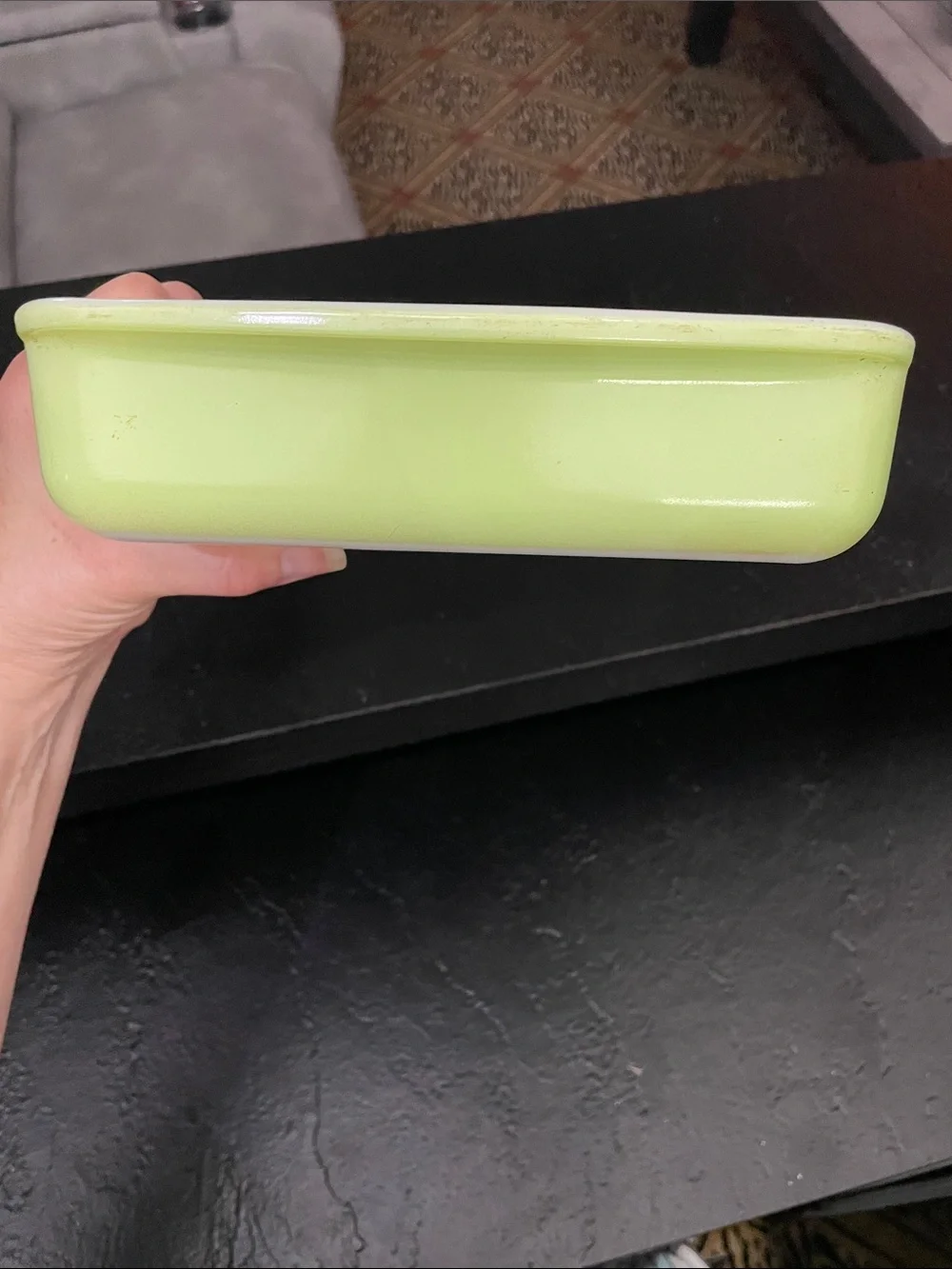 Pyrex Lime Green 2 Qt Ceramic Rectangular Baking Dish - Home Kitchen